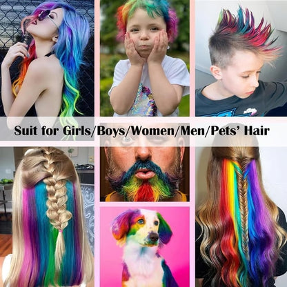 10-Color Vibrant Hair Dye Stick