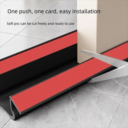 🎁Last Day Promotion 49% OFF🔥Self-Adhesive Triple-Seal Door Draft Stopper – Flexible PVC Soundproof Weather Strip for Noise, Bugs & Energy Saving