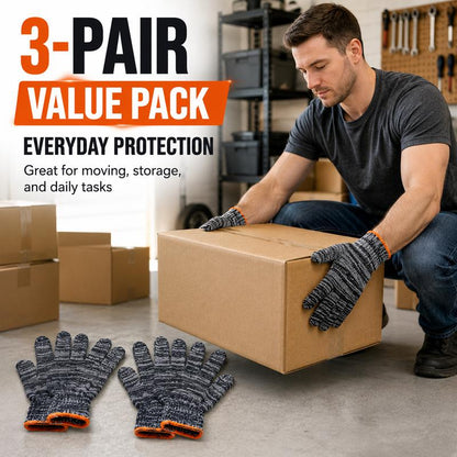 🧤3-Pair Value Pack! Multi-Purpose Everyday Protection Work Gloves ✨