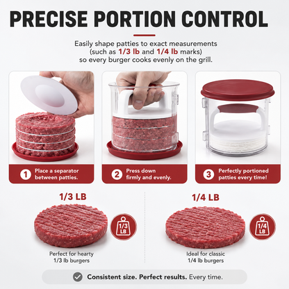 🍔Perfect Burger Press &amp& Patty Maker Kit