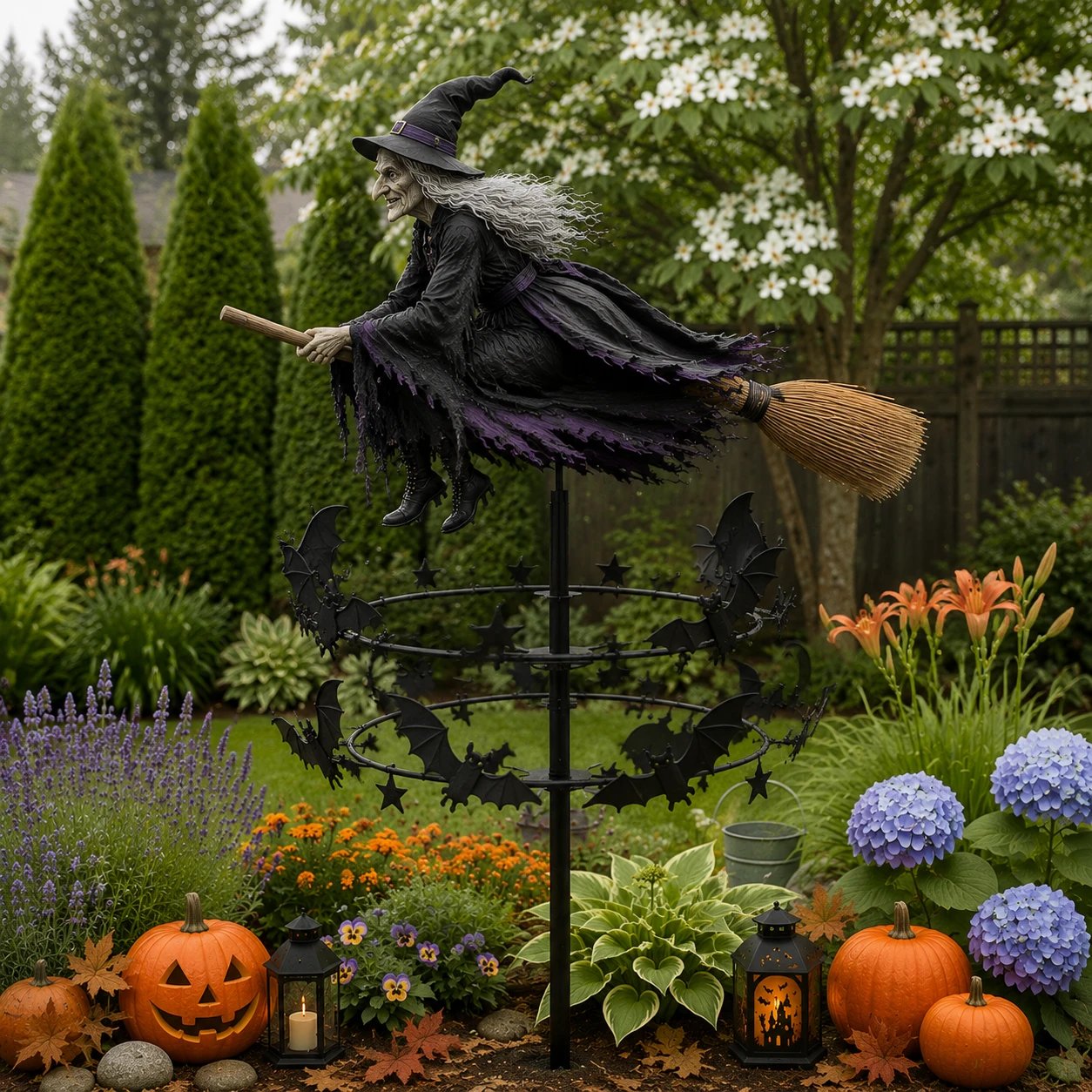 🔥Last Day 50% OFF 🧙‍♀️ The Enchanted Witch Garden Wind Spinner