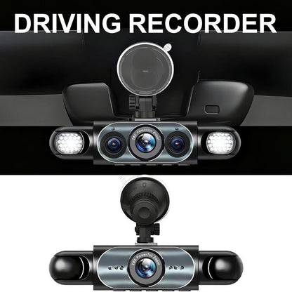 🚨[Best Seller] Stop Driving Blind! 4-Way Simultaneous Recording Dash Cam - 360° Full Coverage