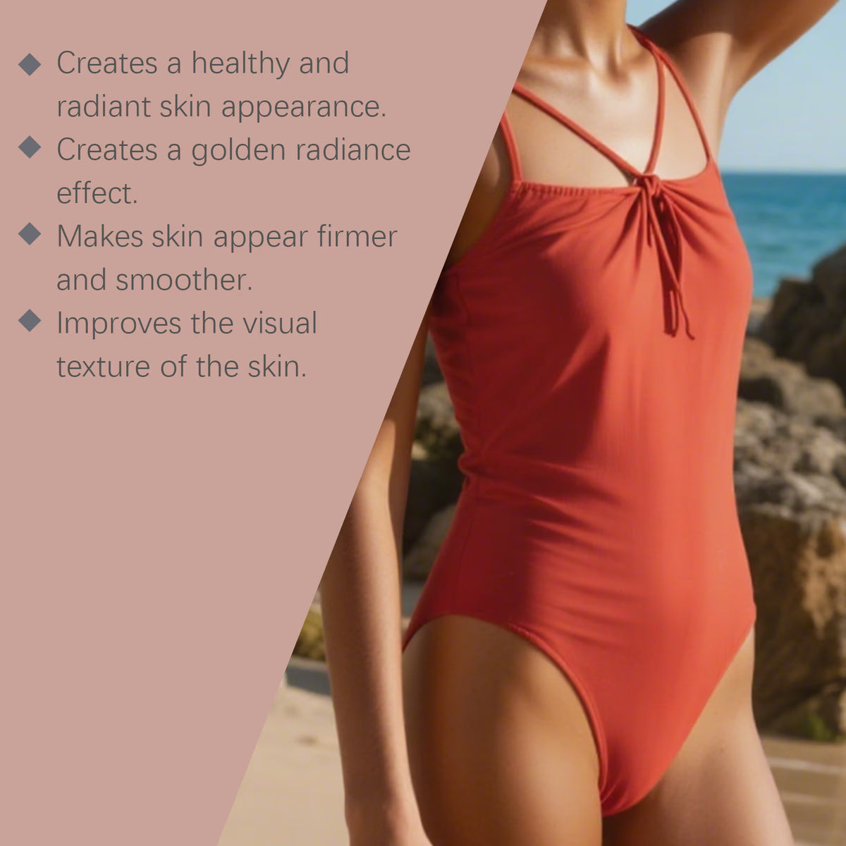 Gold Shimmer Tanning Gel 150g, Hydrating Body Lotion, Sunless Bronzer for Golden Sun-Kissed Glow, All Skin Types