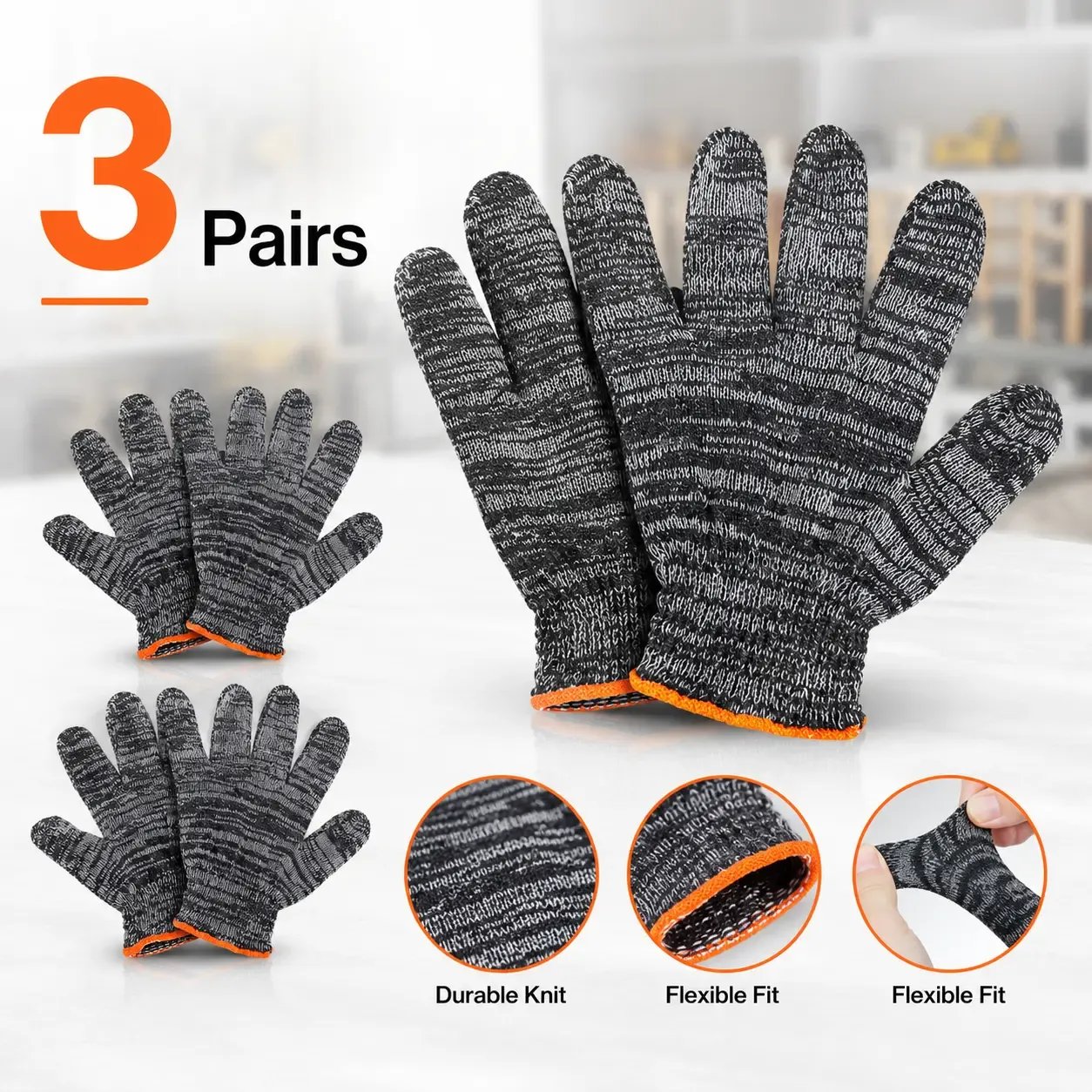 🧤Gardening Gloves for Men & Women– Breathable Stretch Work Gloves with Reinforced Grip | Multi-Purpose Yard, DIY & Workshop Protection Gloves