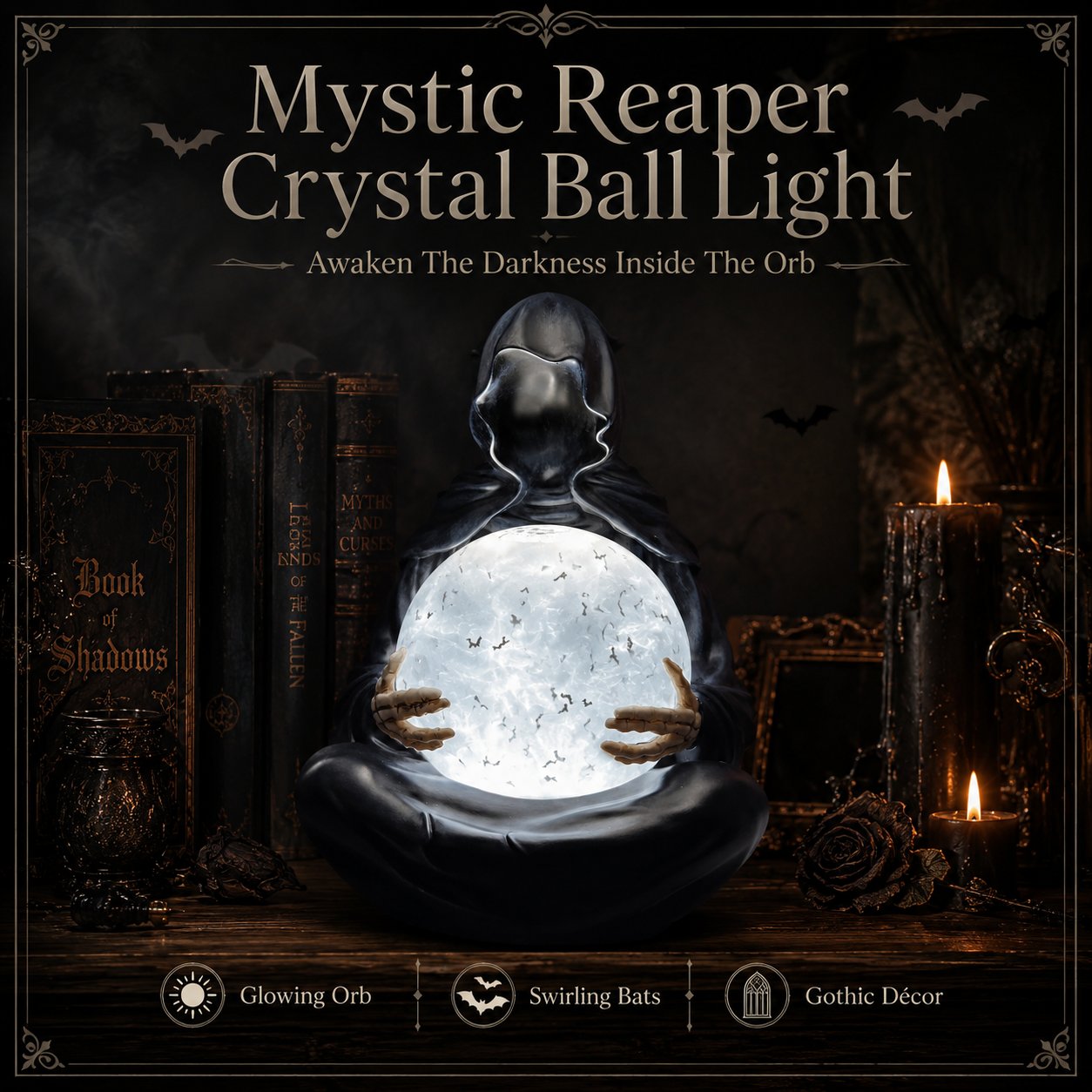 💀 Mystic Reaper Crystal Ball Light-Buy 2 Get Free Shipping