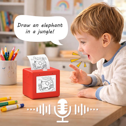 AI Voice-Activated Mini Sticker Printer
