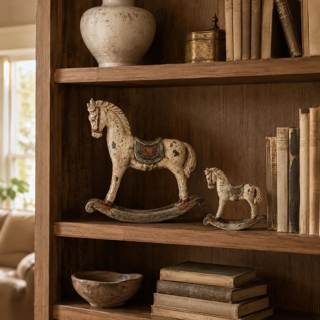 🎠Vintage Heirloom Rocking Horse Decor Set of 2