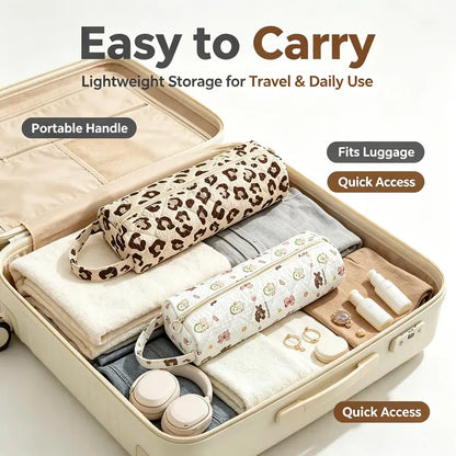 🔥 Quilted Travel Organizer Pouch – Cute, Spacious & Easy to Carry