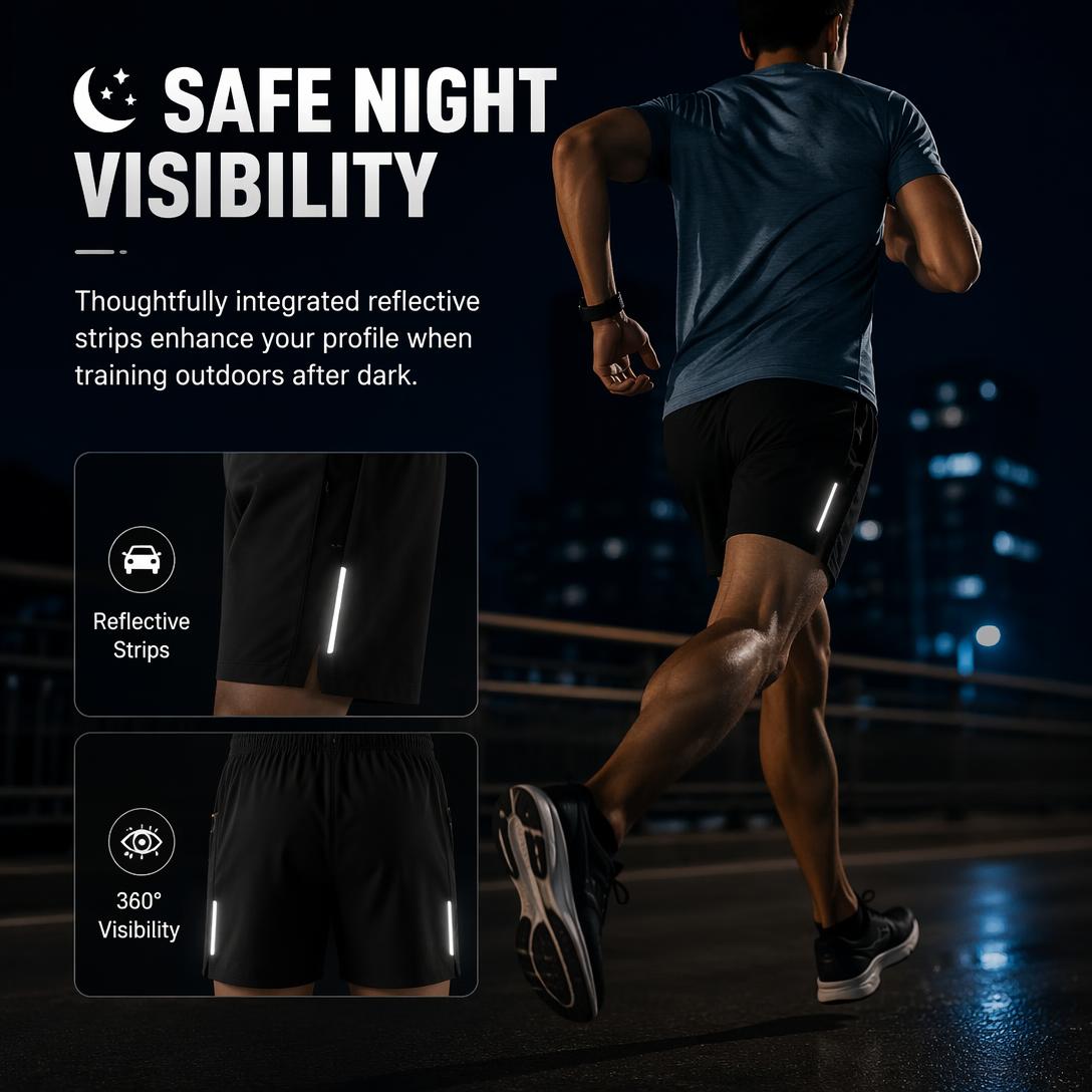 👖☀️ Summer Casual Men’s solid-color shorts with zippered pockets