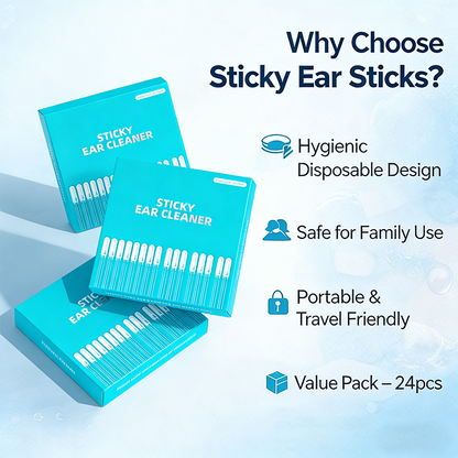 🔥UMMER SALE 49% OFF 💦Sticky Ear Cleaning Sticks – Gentle, Visible Ear Care
