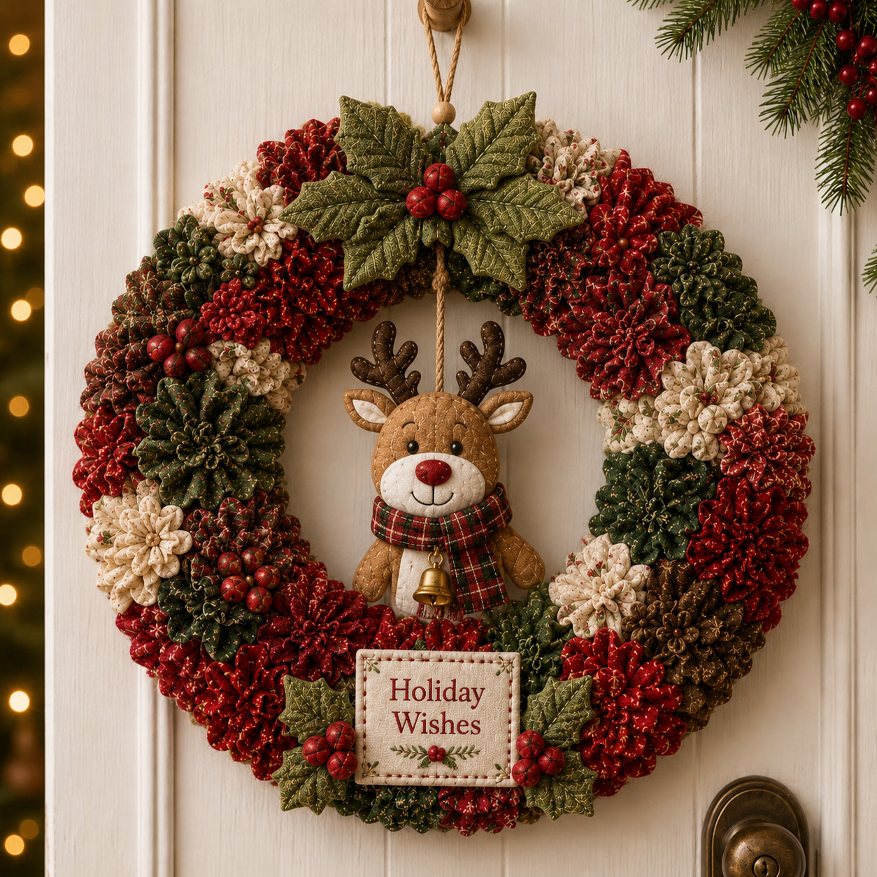 🔥Last Day 🔥🎄 3D Fabric Poke Wreath DIY Kit