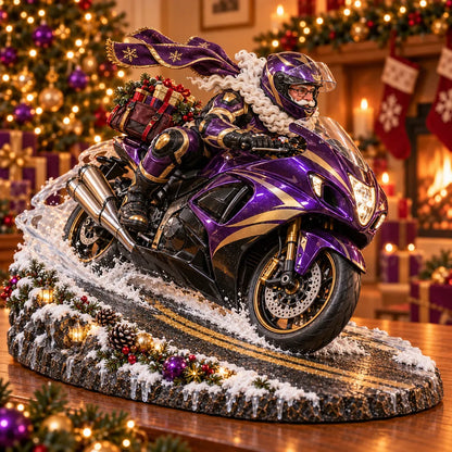 🏍️🎅 Santa’s Ride Home – Christmas Motorcycle Keepsake Collection💨