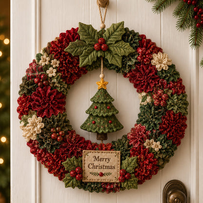 🔥Last Day 🔥🎄 3D Fabric Poke Wreath DIY Kit