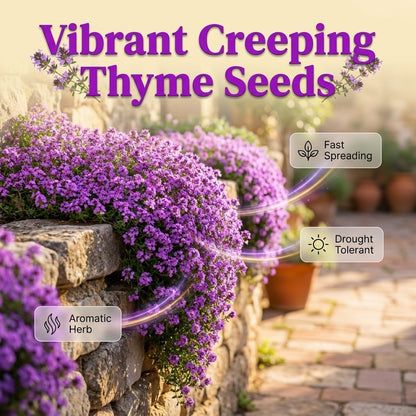 🌺Creeping Thyme Seeds, Multi‑Color Ground Cover Flower Seeds🌺