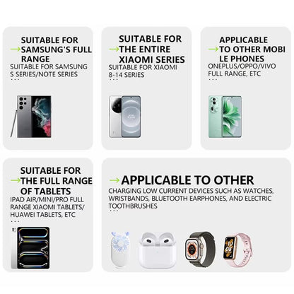 💡3 in 1 Charger Retractable 80W MAX Fast