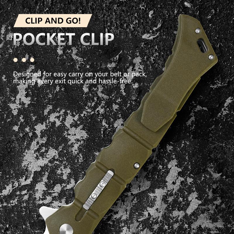 🔪 Premium EDC Folding Knife – Sharp, Reliable & Built to Last