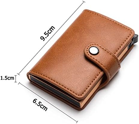 Pop-Up Aluminum Metal RFID Blocking Slim Card Holder Wallet