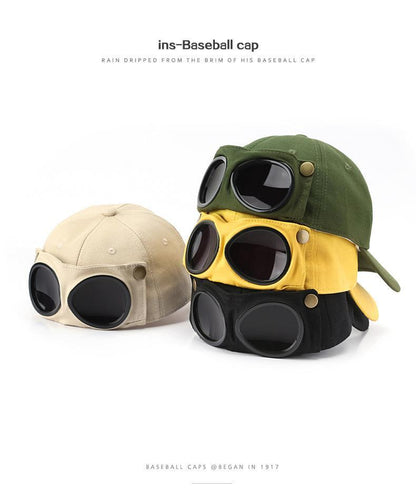 🧢 Novelty Boater Hat with Built-In Shades – The Funniest Gift for Fishing & Boat Lovers