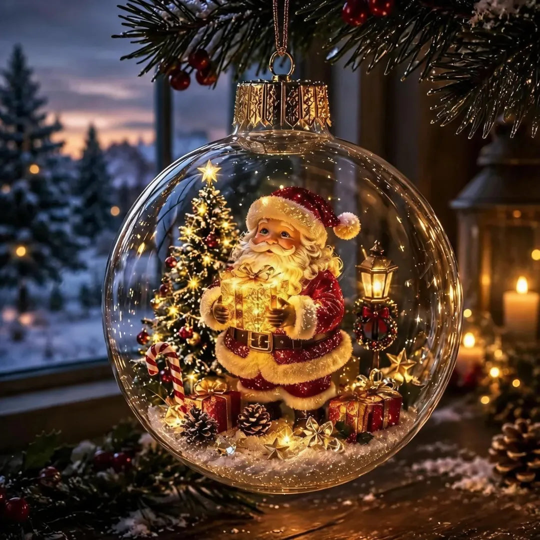Glowing Christmas Diorama Ornament