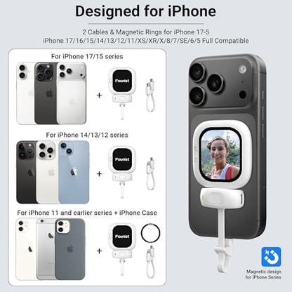 📸Magnetic Smartphone Vlog Selfie Screen Display