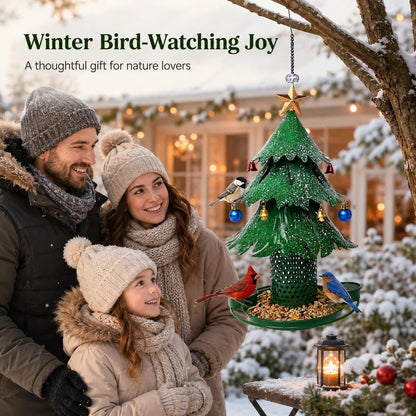 🔥HOT SALE🔥Christmas Tree Bird Feeder 🎄 Festive Backyard Holiday Decor