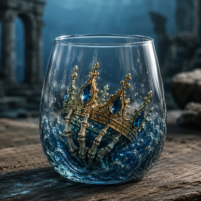 🌊 7-Piece Legendary Ocean Treasure Crystal Set for Whiskey Lovers & Home Bar Collectors ⚓✨