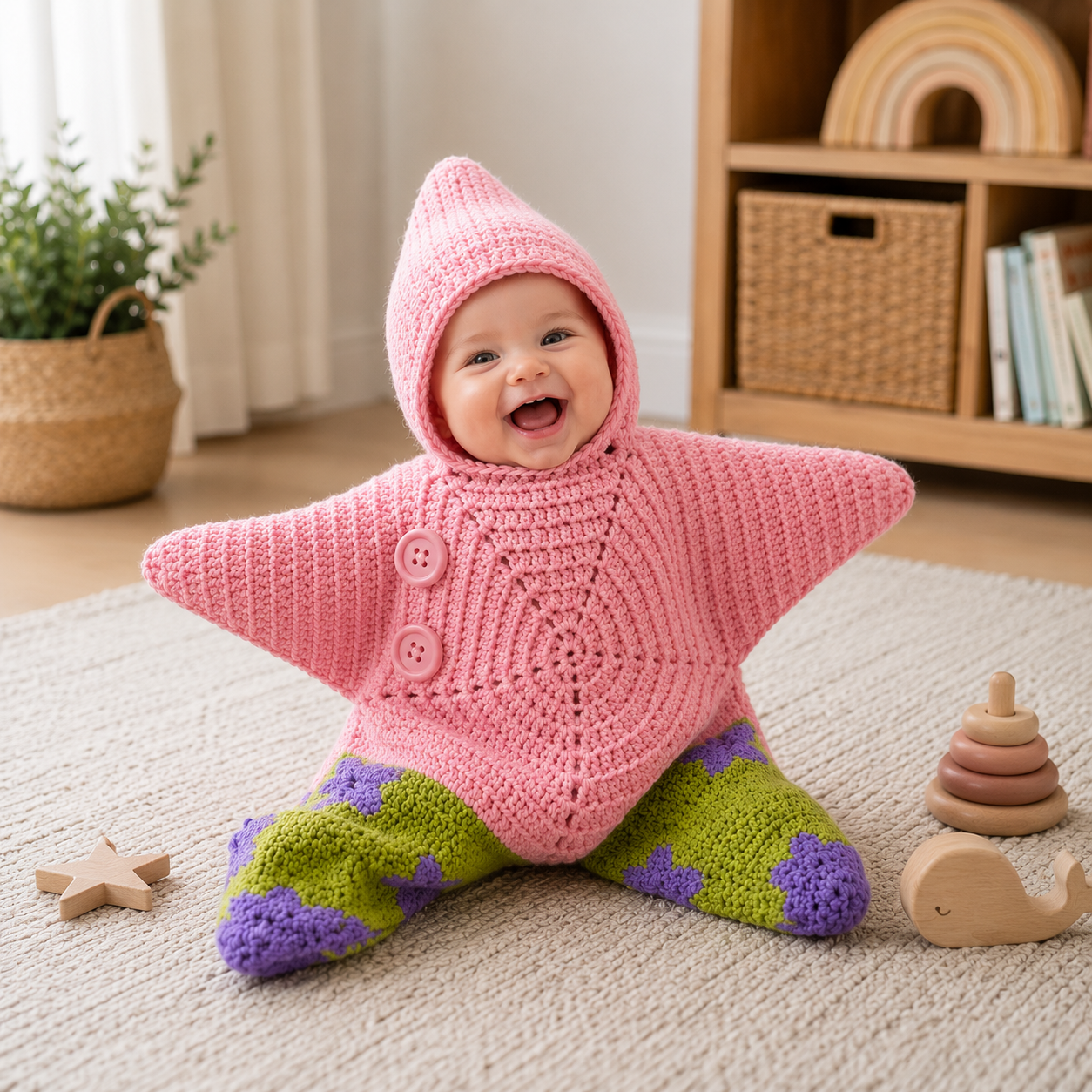 👶Baby starfish outfit.