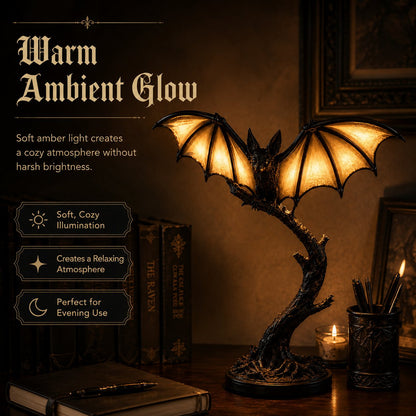 Lichtgevende vleermuis-tafellamp 🦇