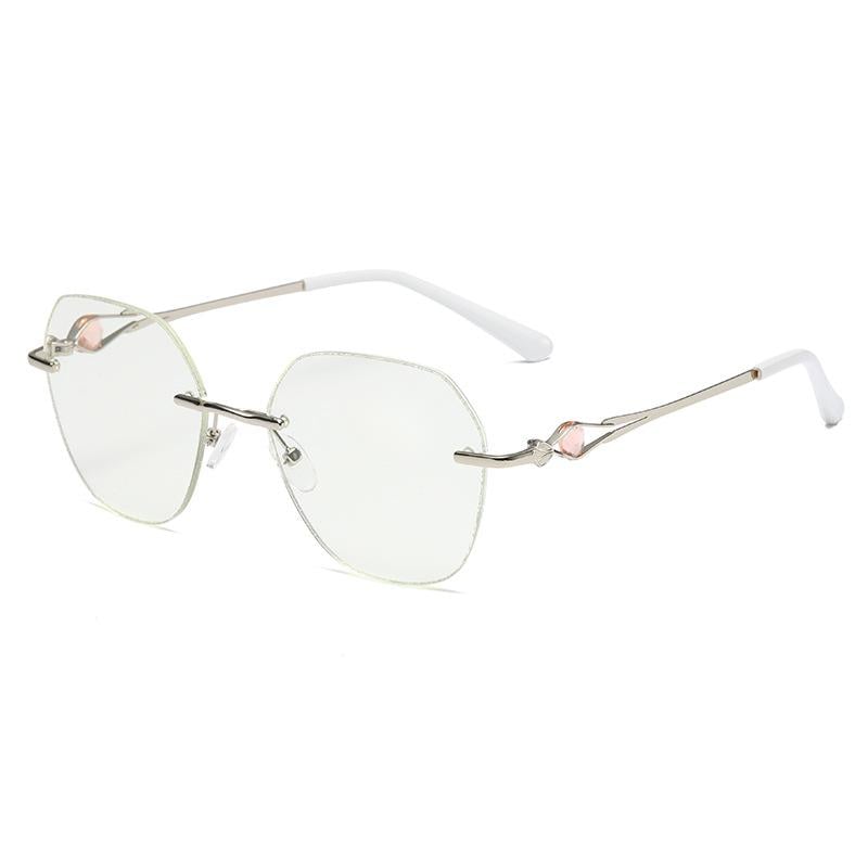🌟WOMEN'S DIAMOND RIMLESS ANTI-BLUE LIGHT PRESBYOPIA GLASSES
