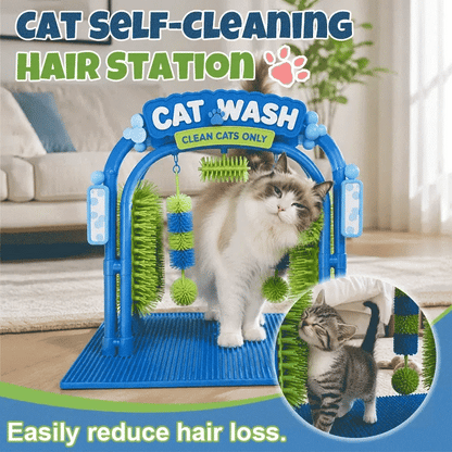 🔥LAST DAY 50% OFF -🐱 Self‑Grooming Cat Wash Station