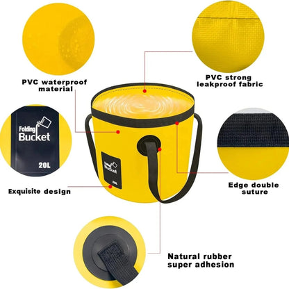 ⏰Limited Stock 50% OFF🧺💦🎣Portable Foldable Water Bucket - Perfect for Fishing, Camping, Traveling!!