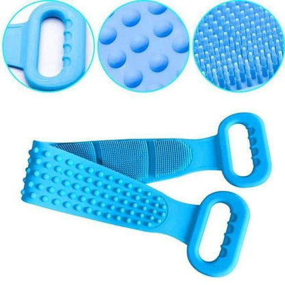 ✨ Silicone Back Scrubber Towel – Long Bath Brush for Deep Body Cleaning 🛁