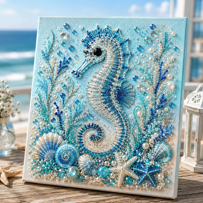 🔥Last Day 49% OFF - 🌊✨ Ocean Theme Pearl Art DIY Kit – Relaxing DIY Craft to Create Stunning Coastal Artwork