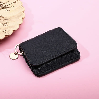 💖🌹RFID Short Wallets for Women – Fashionable Card Holder with Key Ring & Coin Purse