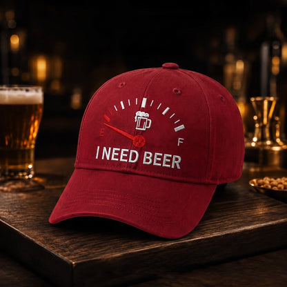⏰ LAST DAY 50% OFF 🔥 "I Need Beer" Cap – The Ultimate Pub & Weekend Icebreaker! 😂
