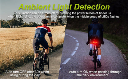 ✨Smart Bike Tail Light – Ride Safe, Be Seen Everywhere🚴