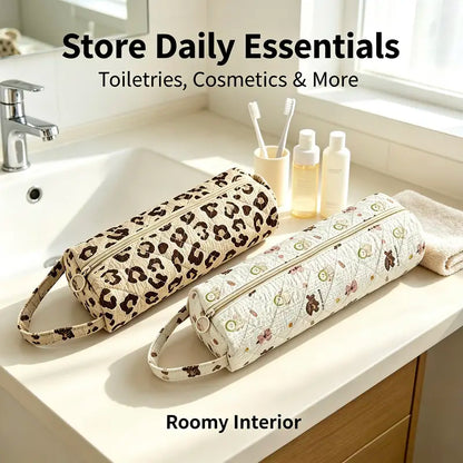 🔥 Quilted Travel Organizer Pouch – Cute, Spacious & Easy to Carry