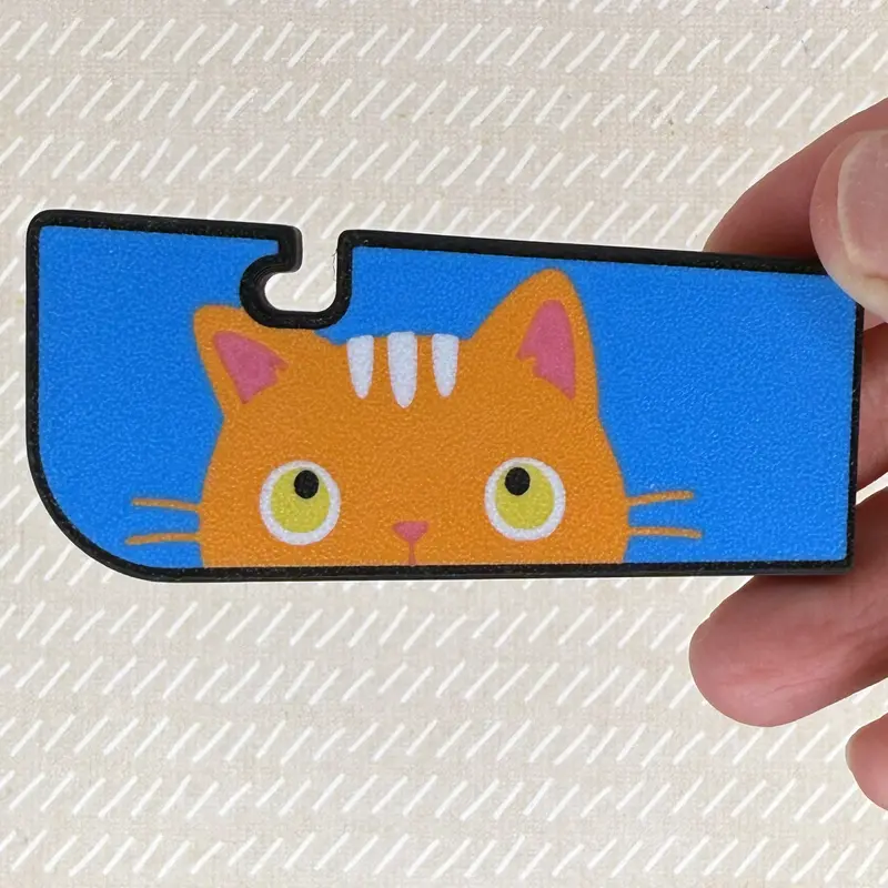 Food can tab opener magnet keychain