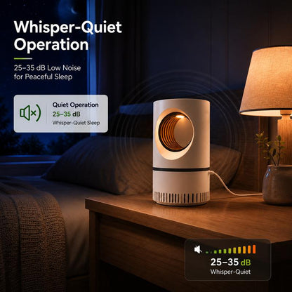🦟Ultra-Quiet UV Mosquito Trap Lamp – Chemical-Free Insect Catcher with 360° Suction