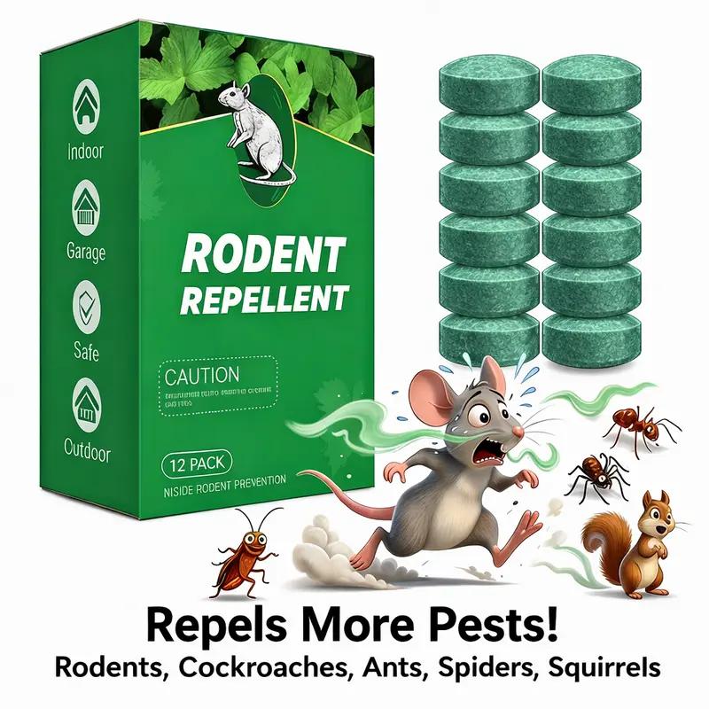 🌿12-Pack Natural Rodent Repellent Balls – Maximum Strength Peppermint Oil Pest Deterrent