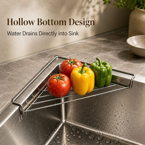 🔥BUY 1 GET 1 FREE 🏠Stainless Steel Triangle Sink Corner Rack