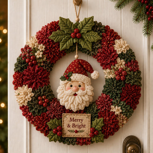 🔥Last Day 🔥🎄 3D Fabric Poke Wreath DIY Kit