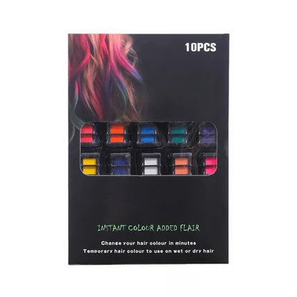 10-Color Vibrant Hair Dye Stick