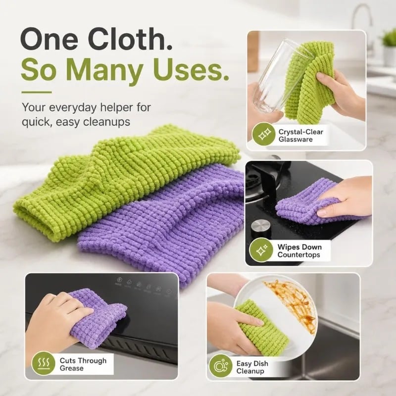 🏆75K+ SOLD! 🧽 20PCS Tearable Antibacterial Cleaning Cloths