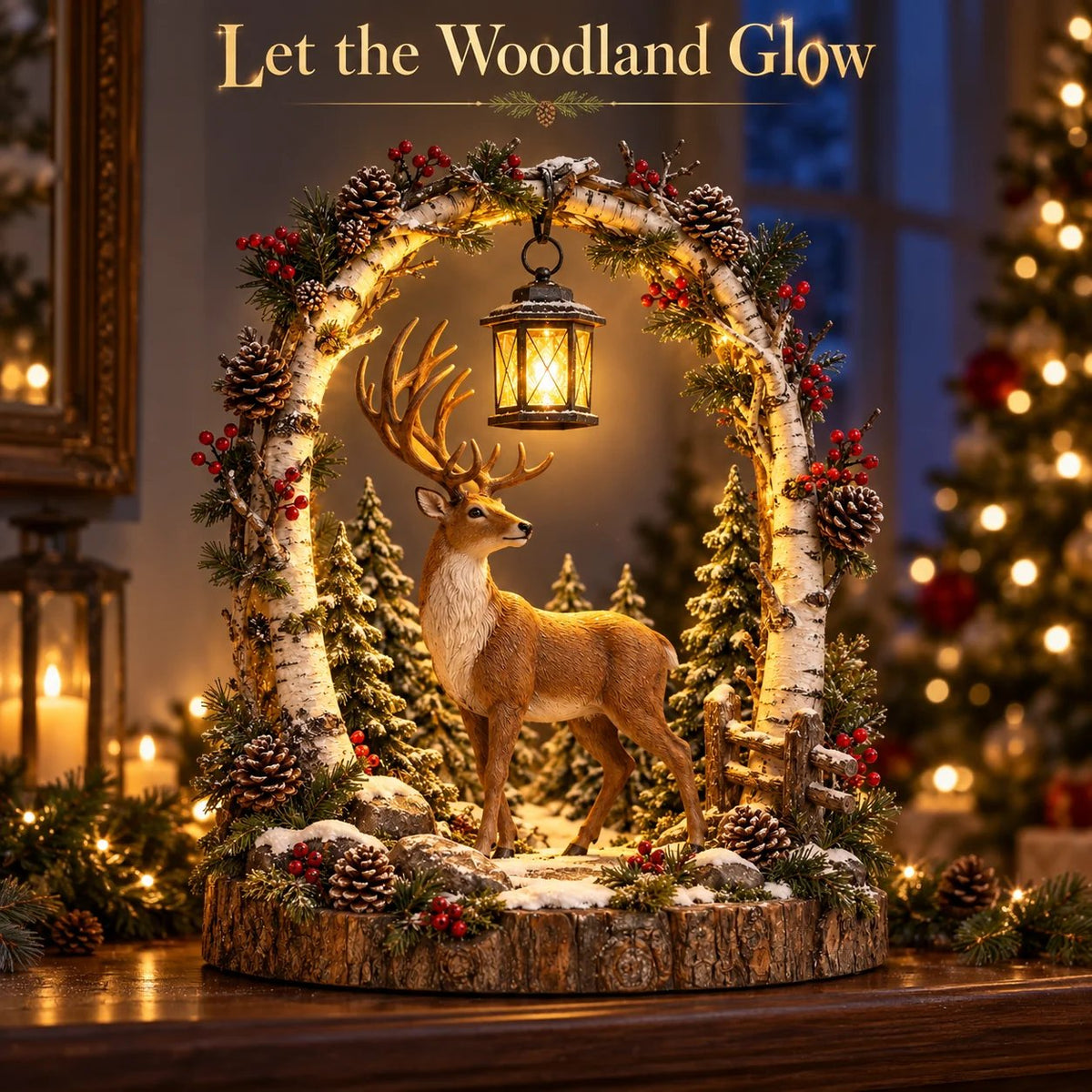 🌸Woodland Reindeer Lantern