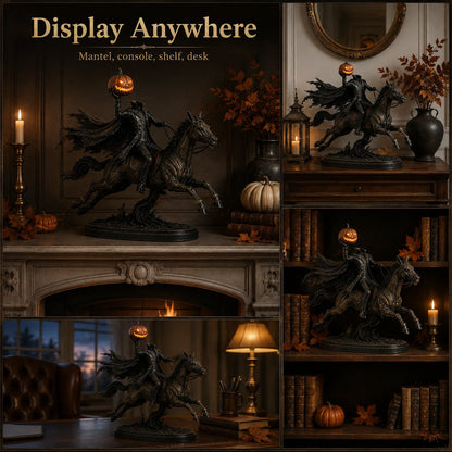 ⏰Limited Stock 50% OFF - 🎃🏇Midnight Chase Headless Horseman Statue