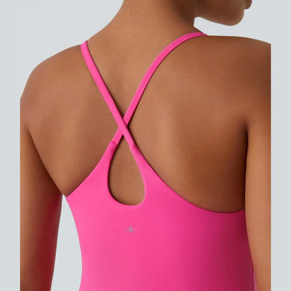 👗 Summer Must-Have! Plush Backless Active Dress (Easy Peezy Edition) | Buttery Soft 2-in-1 Workout Dress with Built-in Shorts & Pockets ✨
