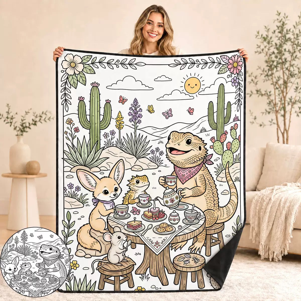 Zavrlyshop™ Coloring Blanket🖍️ Color It. Wash It. Repeat It! 🔄✨