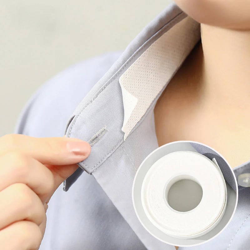💄👔Disposable Shirt Collar Protectors - Absorbent Sweat Pads