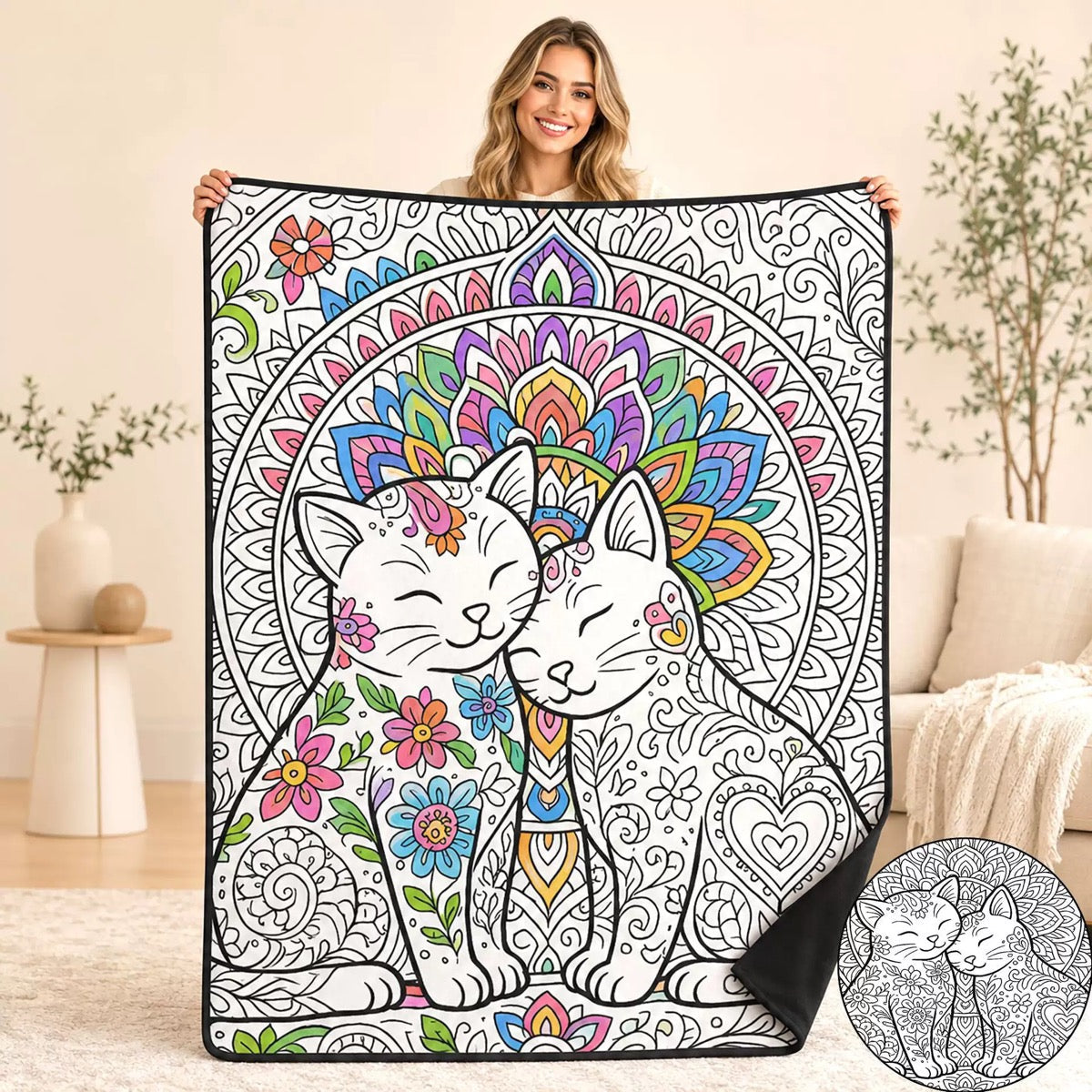 Zavrlyshop™ Coloring Blanket🖍️ Color It. Wash It. Repeat It! 🔄✨